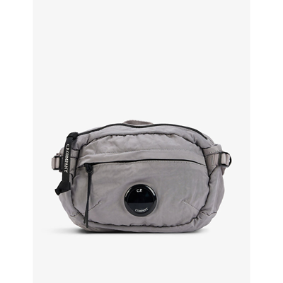 Shop C.p. Company Lens-detail Shell Belt Bag In Griffin Grey