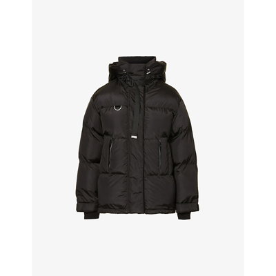 Shop Shoreditch Ski Club Willow Padded Shell Puffer Jacket In Black