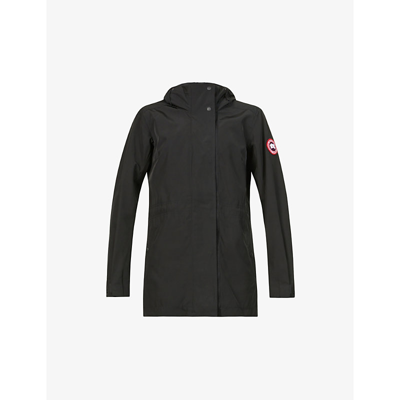 Shop Canada Goose Women's Black Minden Hooded Shell Jacket