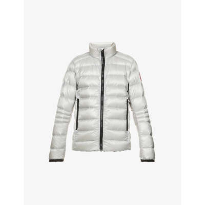 Shop Canada Goose Crofton Quilted Recycled-nylon Jacket In Silverbirch