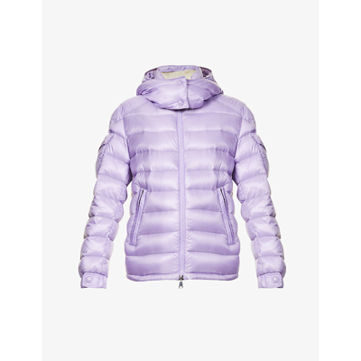 Shop Moncler Women's Womens Lilac Dalles Padded Shell-down Jacket