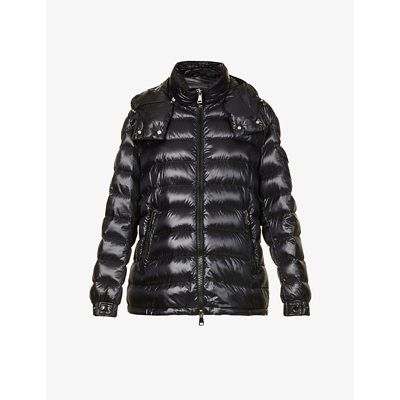 Shop Moncler Dalles Padded Shell-down Jacket In Black