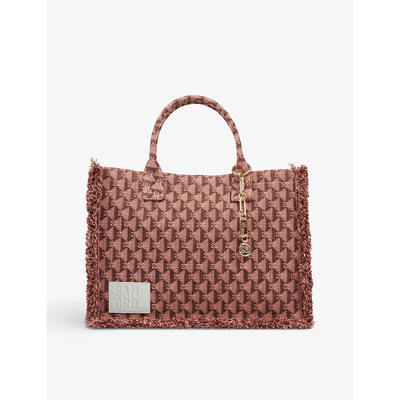 Sandro Paris Kasbah monogram-pattern Tote Bag - Neutrals