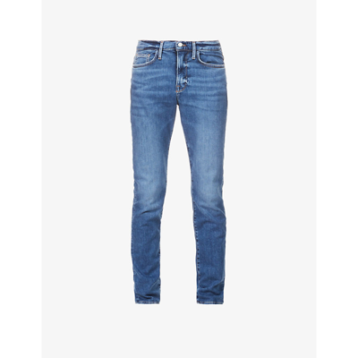 Shop Frame L'homme Slim Slim-fit Organic-cotton Denim Jeans In Gratitude