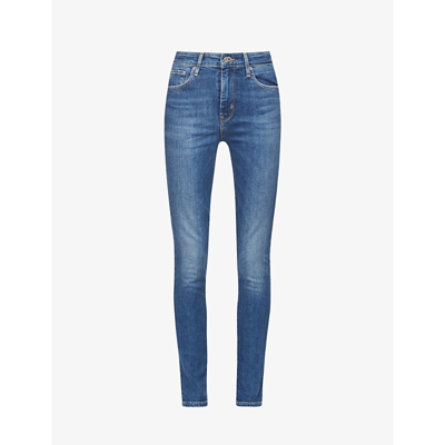 Shop Levi's 721 Skinny Mid-rise Denim Jeans In Blow Your Mind