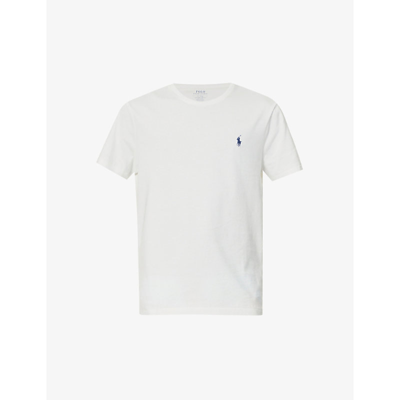 Shop Polo Ralph Lauren Logo-embroidered Cotton-jersey T-shirt In Nevis