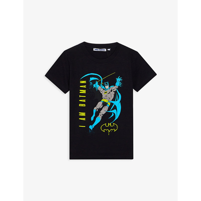 Fabric Flavours Kids' Batman Graphic-print Cotton-jersey T-shirt 3-10 Years  In Black | ModeSens