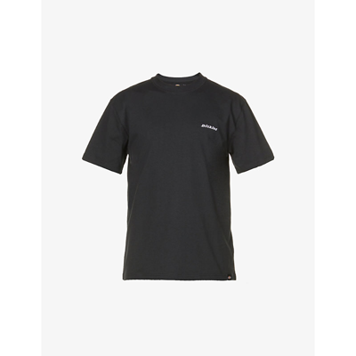 Shop Dickies Loretto Brand-embroidered Cotton-jersey T-shirt In Black