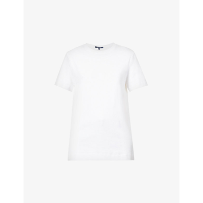 Shop Sofie D'hoore Tally Cotton-jersey T-shirt In White