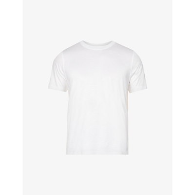 Shop Eton Slim-fit Cotton-jersey T-shirt In White