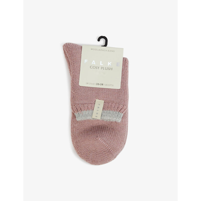 Shop Falke Womens 8666 Rosewater Cosy Stretch-knit Socks