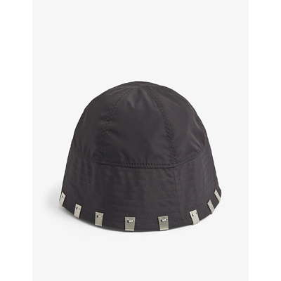Shop Alyx Lightercap Branded Shell Bucket Hat In Black