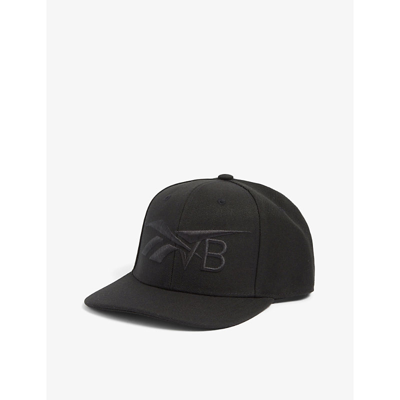 Shop Victoria Beckham Reebok X  Logo-embroidered Canvas Baseball Cap In Black Black
