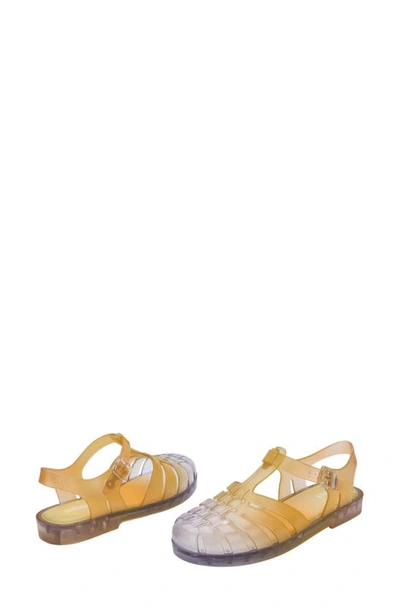 Shop Melissa Possession Fisherman Sandal In Clear/ Yellow