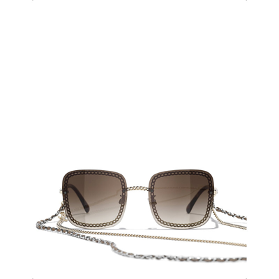 Authentic Chanel Sunglasses 4244 395/S6 57 18 Large Square Glasses