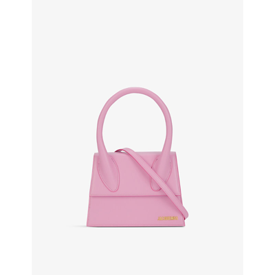 Shop Jacquemus Light Pink Le Grand Chiquito Leather Top-handle Bag