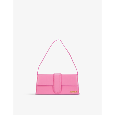Shop Jacquemus Women's Pink Womens Pink Le Bambino Leather Shoulder Bag