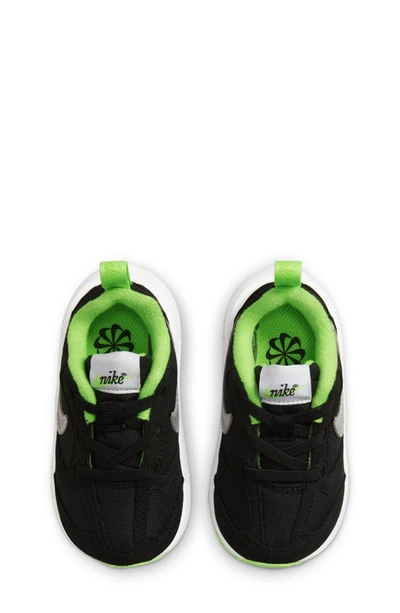 Shop Nike Air Max Dawn Sneaker In Black/ Chrome/ Green/ White