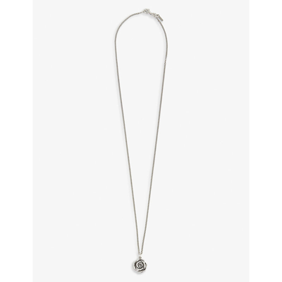 Shop Emanuele Bicocchi Rose Sterling-silver Pendant Necklace