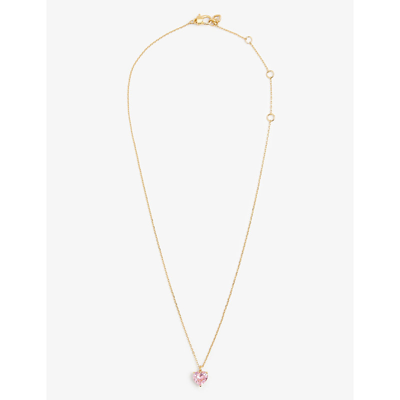 Shop Kate Spade New York Women's Rose My Love October Metal And Cubic Zirconia Pendant Necklace