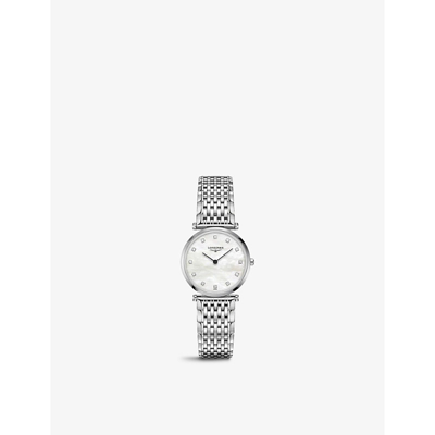 Shop Longines Women's L45124876 La Grande Classique Stainless-steel And Mother-of-pearl Quartz Watch