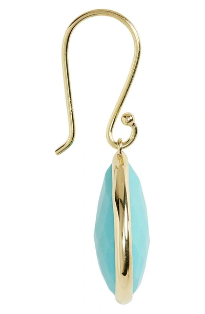 Ippolita 18kt Yellow Gold Lollipop Turquoise And Clear Quartz Earrings In Green Gold