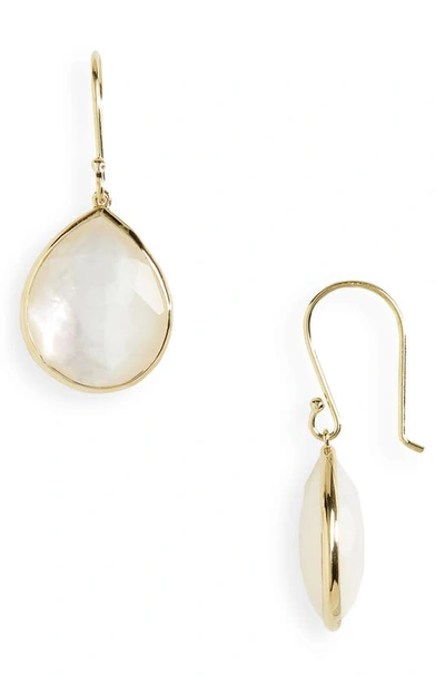 Shop Ippolita Rock Candy Teardrop Earrings In Yellow Gold