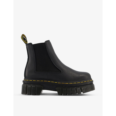 Dr. Martens Audrick 27148001 Black Leather Platform Chelsea Boot Zogg258 In Black