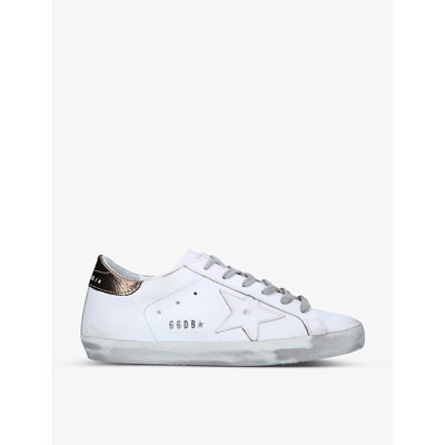 Shop Golden Goose Women's Superstar 10272 Leather Low-top Trainers In White/oth