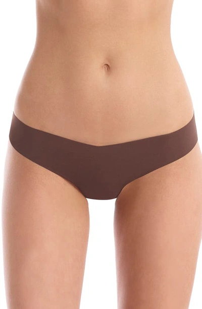 Shop Commando Solid Thong In Mocha