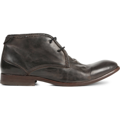 Shop H By Hudson Cruise Leather Desert Boot In Black