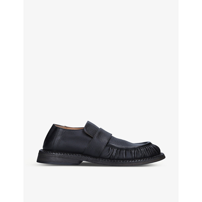 Shop Marsèll Alluce Estive Slip-on Leather Loafers In Black
