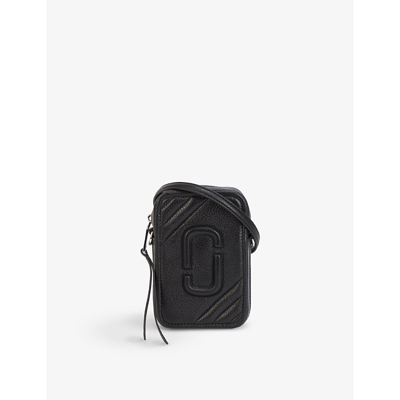 Shop Marc Jacobs The Hot Shot Leather Cross-body Bag In Black
