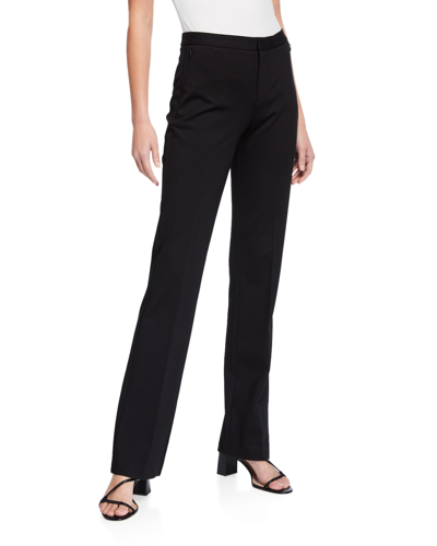 Shop Kobi Halperin Riley Plant Fashion Slim Trousers In Black