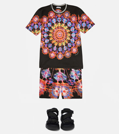 Dolce & Gabbana Bermuda With All-over Graphic Print In Luminarie