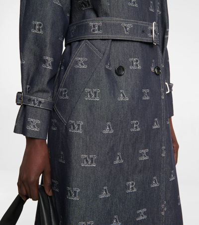 Louis Vuitton Monogram Denim Trench Coat