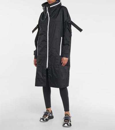 Shop Adidas By Stella Mccartney Hooded Parka In Black