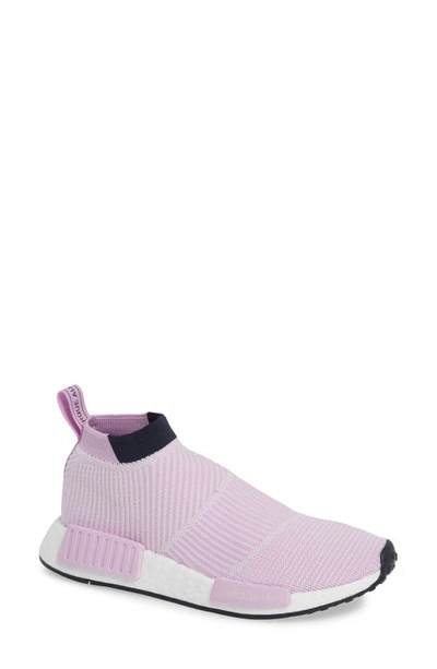 Shop Adidas Originals Nmd_cs1 Primeknit Sneaker In Clear Lilac/ Legend Ink