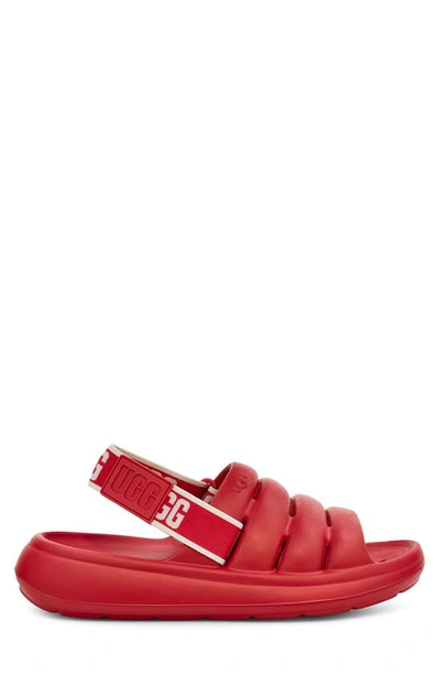 Shop Ugg Sport Yeah Slingback Sandal In Samba Red