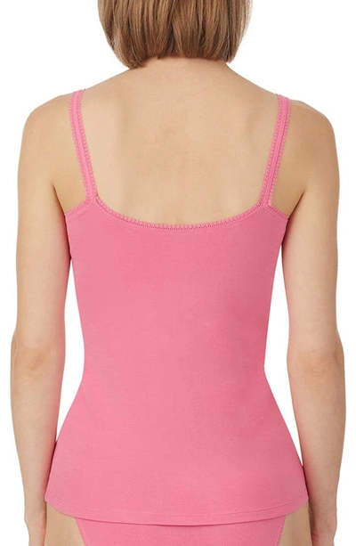 Shop On Gossamer Reversible Stretch Cotton Camisole In Azalea Pink