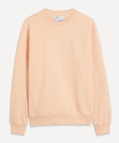 Shop Colorful Standard Classic Organic Cotton Sweatshirt In Peach