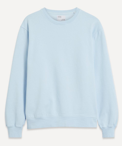 Shop Colorful Standard Classic Organic Cotton Sweatshirt In Polar Blue