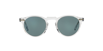 Shop Oliver Peoples Gregory Peck Ov5217s 1101r8 Phantos Sunglasses In Blue