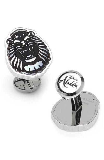 Shop Cufflinks, Inc Cave Of Wonders Mother-of-pearl Cuff Links In Silver