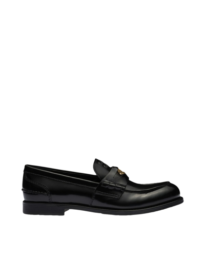 Shop Miu Miu Loafers In Black