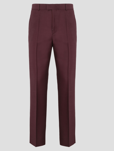 Shop Valentino Stertch Pant In Pink & Purple