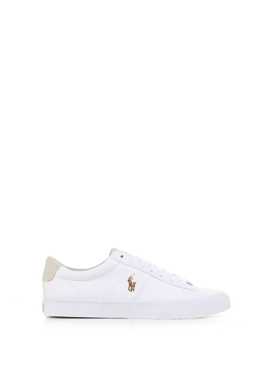 Polo Ralph Lauren Sayer Sneaker With Logo In Aviator White | ModeSens