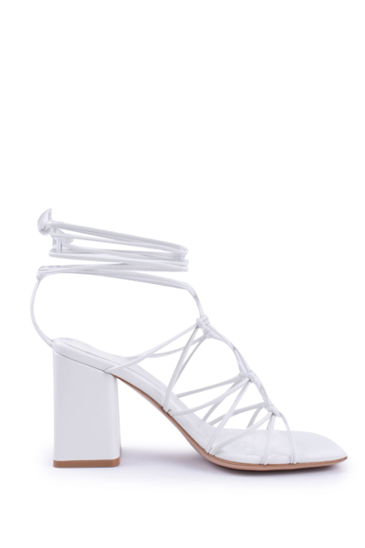 Shop Gianvito Rossi Minas Sandals In White