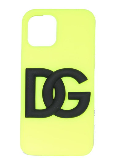 Shop Dolce & Gabbana Iphone 12/12 Pro Cover In Giallo
