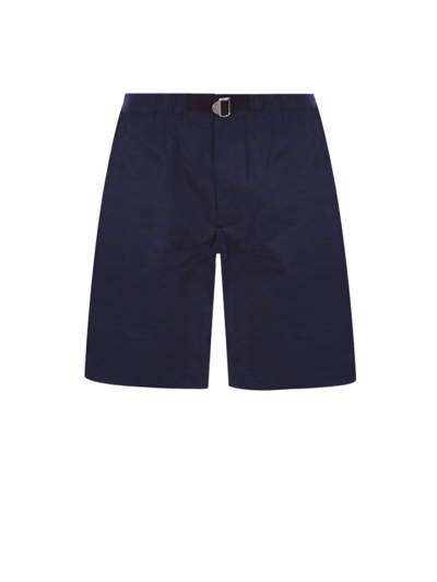 Shop Kenzo Bermuda Shorts In Cotton In Midnight Blue